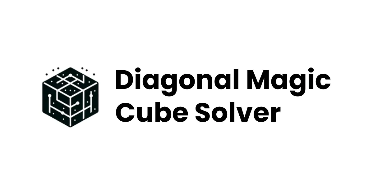 Diagonal Magic Cube Solver Logo