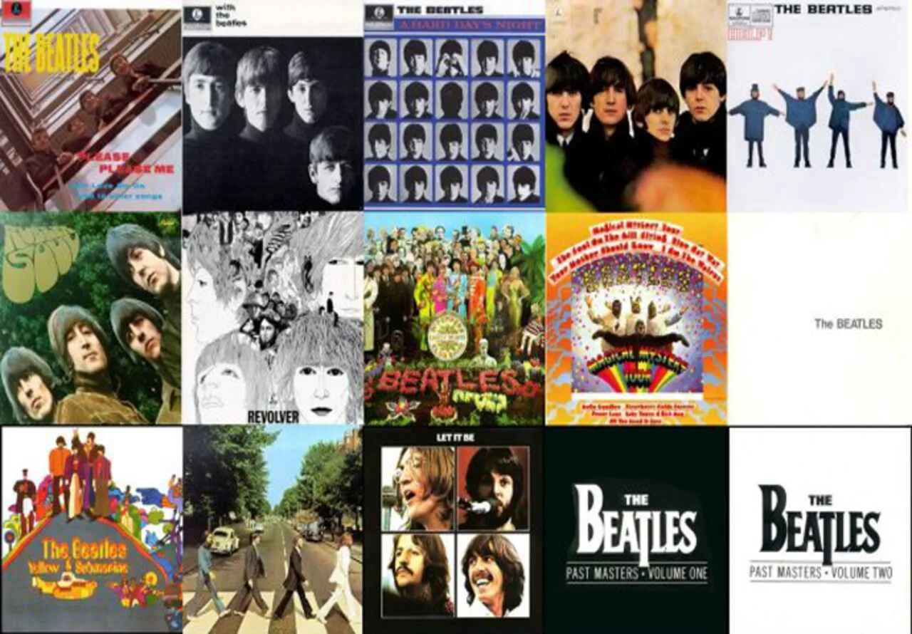 Albums by The Beatles (Credits to Apple Corps Ltd., Universal Music Group, and EMI Records)