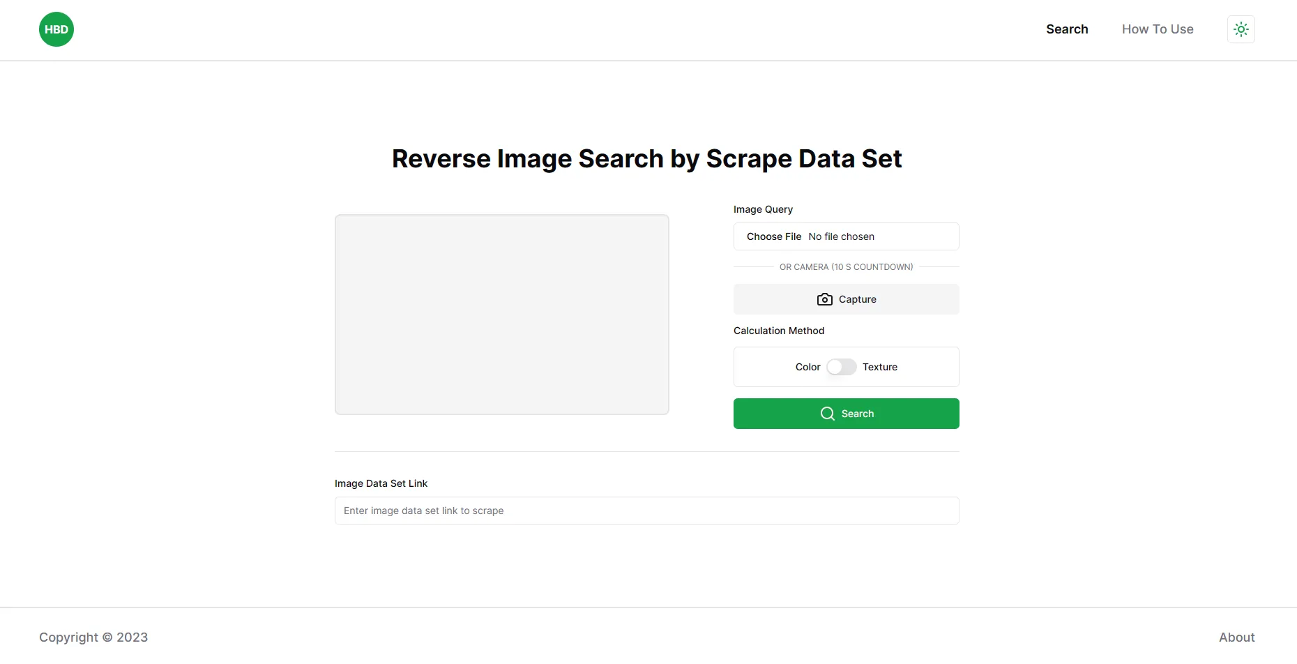 Search by Scrape Data Set