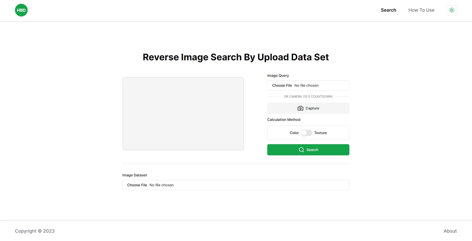 Search by Upload Data Set